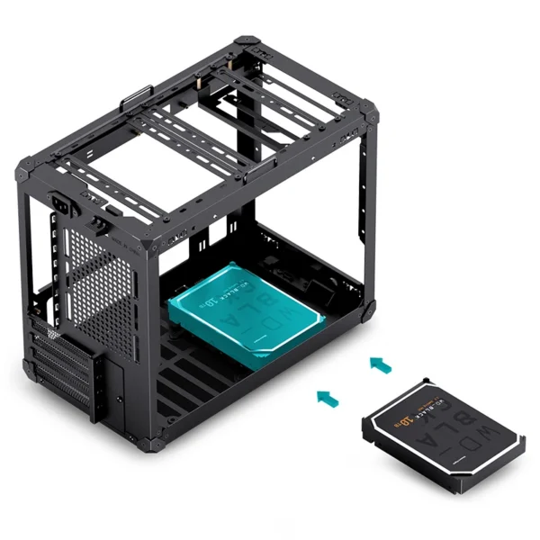Gabinete Compacto Jonsbo C6 Black Max-Atx Preto Usb-C