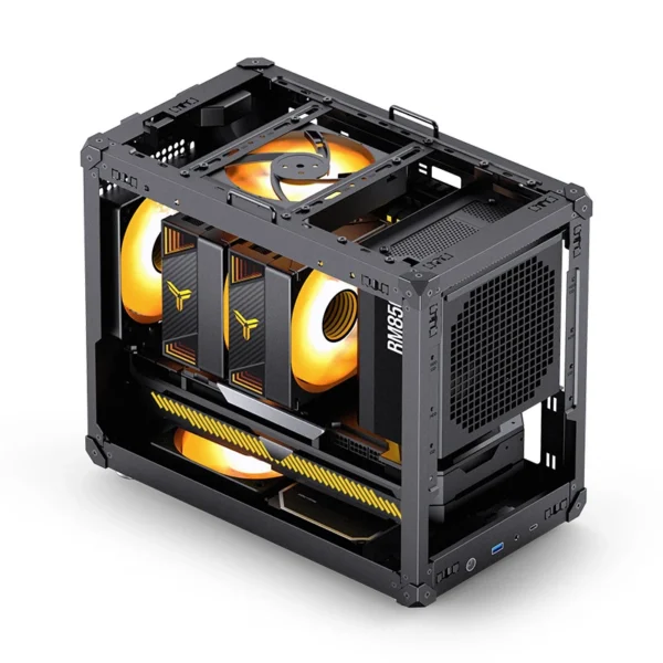 Gabinete Compacto Jonsbo C6 Black Max-Atx Preto Usb-C