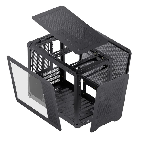 Gabinete Compacto Jonsbo C6 Black Max-Atx Preto Usb-C