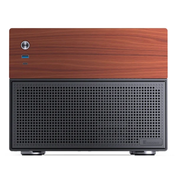 Gabinete Nas/Storage Jonsbo N4 Preto M-Atx 8 Baias Usb-C