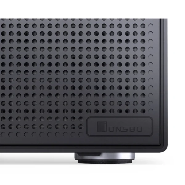 Gabinete Nas/Storage Jonsbo N4 Preto M-Atx 8 Baias Usb-C
