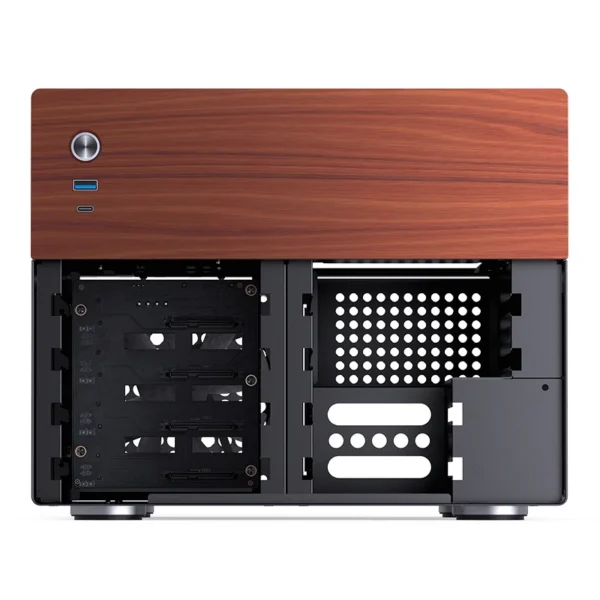 Gabinete Nas/Storage Jonsbo N4 Preto M-Atx 8 Baias Usb-C