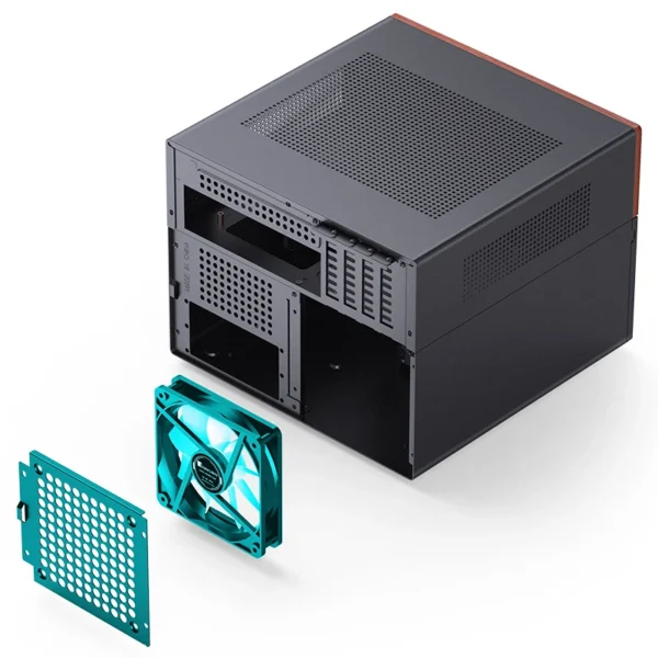 Gabinete Nas/Storage Jonsbo N4 Preto M-Atx 8 Baias Usb-C