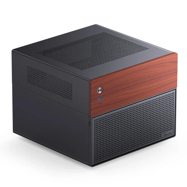 Gabinete Nas/Storage Jonsbo N4 Preto M-Atx 8 Baias Usb-C