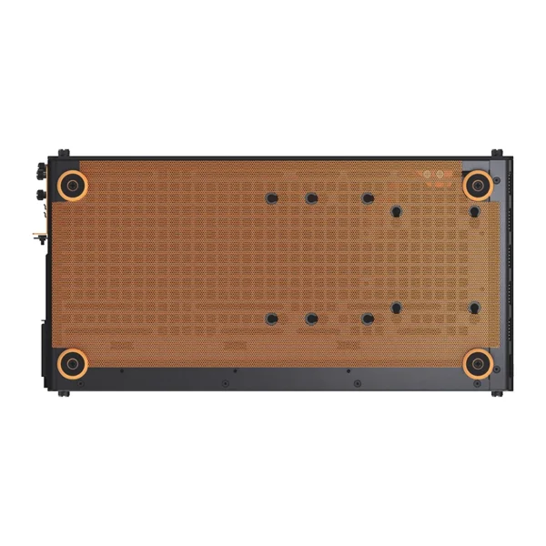 Gabinete Premium Jonsbo Z20 Preto E Laranja M-Atx Com Alça Usb-C