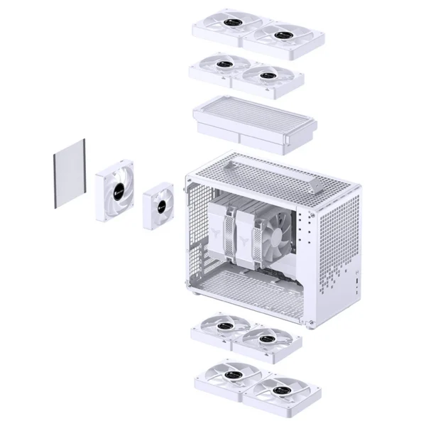 Gabinete Premium Jonsbo Z20 White M-Atx Branco Com Alça Usb-C