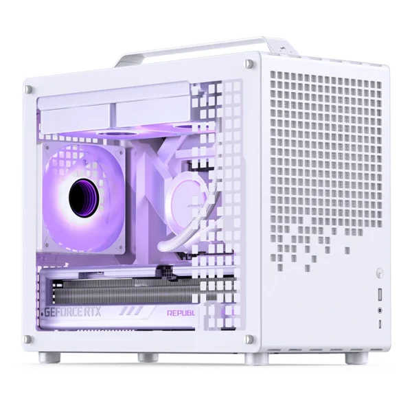 Gabinete Premium Jonsbo Z20 White M-Atx Branco Com Alça Usb-C