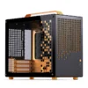 Gabinete Premium Jonsbo Z20 Preto E Laranja M-Atx Com Alça Usb-C