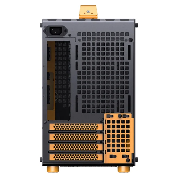 Gabinete Premium Jonsbo Z20 Preto E Laranja M-Atx Com Alça Usb-C