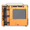 Gabinete Premium Jonsbo Z20 Preto E Laranja M-Atx Com Alça Usb-C