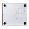 Gabinete Aquário Premium Jonsbo V12 M-Atx Branco E Madeira Nogueira
