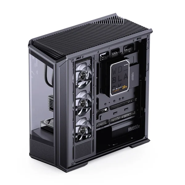 Gabinete Gamer Aquario Premium - Jonsbo D400 Black - Preto
