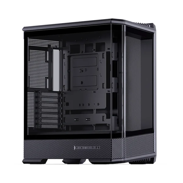 Gabinete Gamer Aquario Premium - Jonsbo D400 Black - Preto