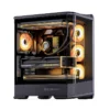 Gabinete Gamer Aquario Premium - Jonsbo D400 Black - Preto