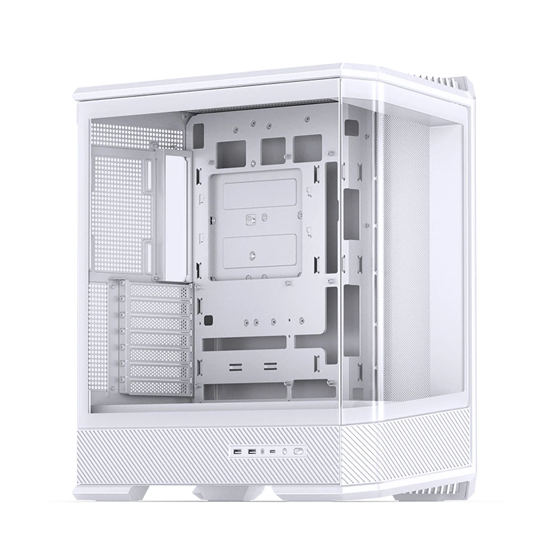 Gabinete Gamer Aquario Premium - Jonsbo D400 White- Branco