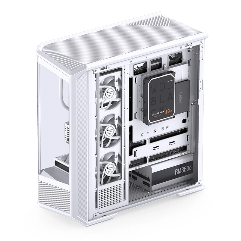 Gabinete Gamer Aquario Premium - Jonsbo D400 White- Branco - Imagem 15