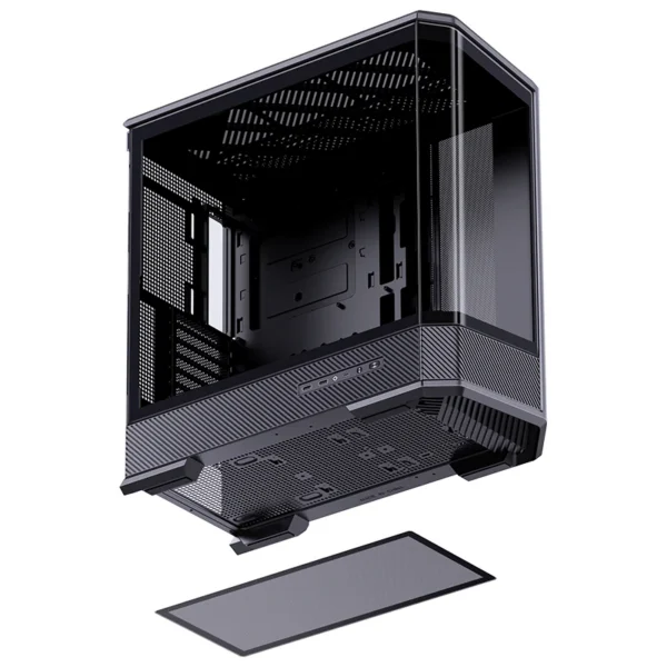 Gabinete Gamer Aquario Premium - Jonsbo D400 Black - Preto