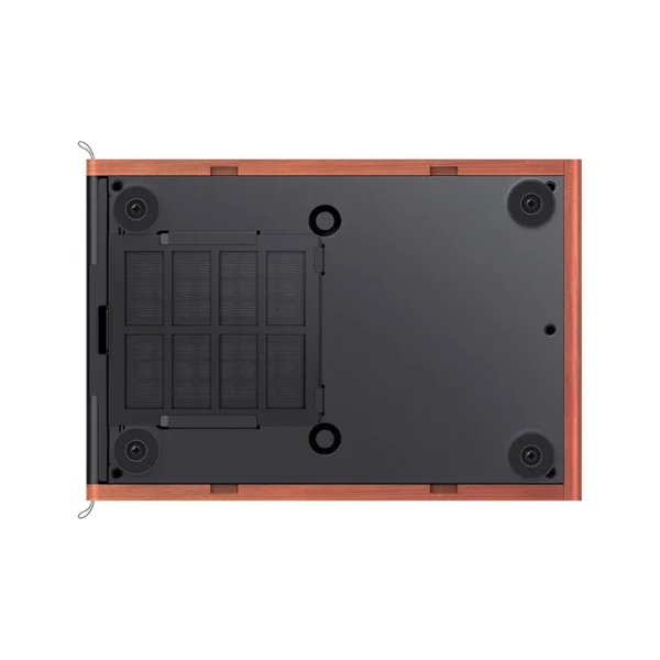 Gabinete Premium Com Madeira Jonsbo T7 Black M-Atx Preto