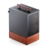 Gabinete Premium Com Madeira Jonsbo T7 Black M-Atx Preto