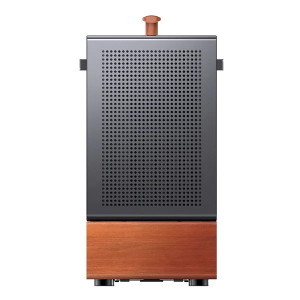 Gabinete Premium Com Madeira Jonsbo T7 Black M-Atx Preto