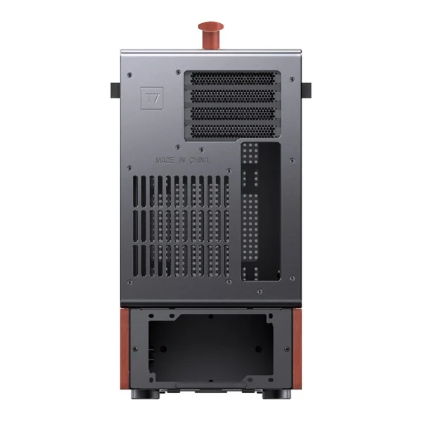 Gabinete Premium Com Madeira Jonsbo T7 Black M-Atx Preto