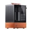 Gabinete Premium Com Madeira Jonsbo T7 Black M-Atx Preto