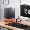 Gabinete Premium Com Madeira Jonsbo T7 Black M-Atx Preto