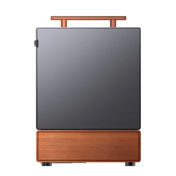 Gabinete Premium Com Madeira Jonsbo T7 Black M-Atx Preto