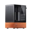 Gabinete Premium Com Madeira Jonsbo T7 Black M-Atx Preto