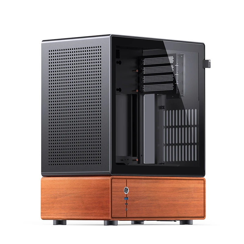 Gabinete Premium Com Madeira Matx Jonsbo T7 Black - Preto - Imagem 5