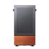 Gabinete Premium Com Madeira Jonsbo T7 Black M-Atx Preto