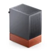 Gabinete Premium Com Madeira Jonsbo T7 Black M-Atx Preto