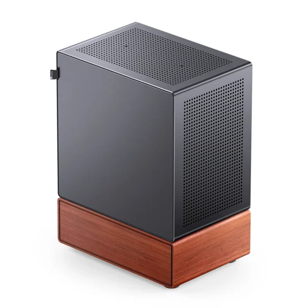 Gabinete Premium Com Madeira Jonsbo T7 Black M-Atx Preto
