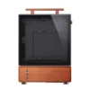 Gabinete Premium Com Madeira Jonsbo T7 Black M-Atx Preto