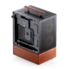 Gabinete Premium Com Madeira Jonsbo T7 Black M-Atx Preto
