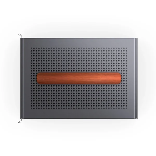 Gabinete Premium Com Madeira Jonsbo T7 Black M-Atx Preto