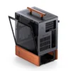 Gabinete Premium Com Madeira Jonsbo T7 Black M-Atx Preto