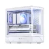 Gabinete Gamer Aquário Jonsbo D200 Branco Com Display Digital M-Atx Usb-C