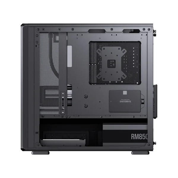 Gabinete Gamer Aquário Jonsbo D200 Preto Com Display Digital M-Atx Usb-C