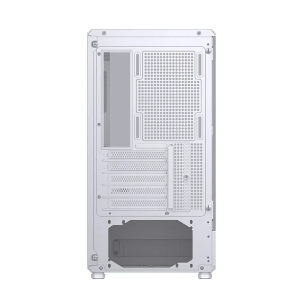 Gabinete Gamer Aquário Jonsbo D200 Branco Com Display Digital M-Atx Usb-C