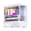 Gabinete Gamer Aquário Jonsbo D200 Branco Com Display Digital M-Atx Usb-C