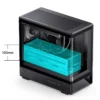 Gabinete Gamer Aquário Jonsbo D200 Preto Com Display Digital M-Atx Usb-C