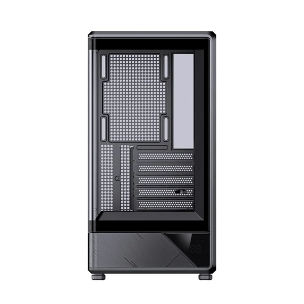 Gabinete Gamer Aquário Jonsbo D200 Preto Com Display Digital M-Atx Usb-C