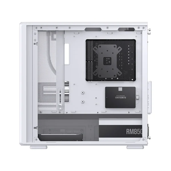 Gabinete Gamer Aquário Jonsbo D200 Branco Com Display Digital M-Atx Usb-C