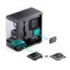 Gabinete Gamer Aquário Jonsbo D200 Preto Com Display Digital M-Atx Usb-C
