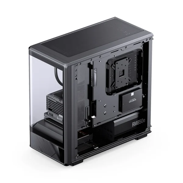 Gabinete Gamer Aquário Jonsbo D200 Preto Com Display Digital M-Atx Usb-C