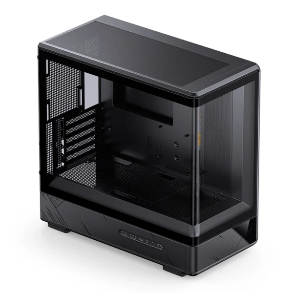 Gabinete Gamer Aquário Jonsbo D200 Preto Com Display Digital M-Atx Usb-C