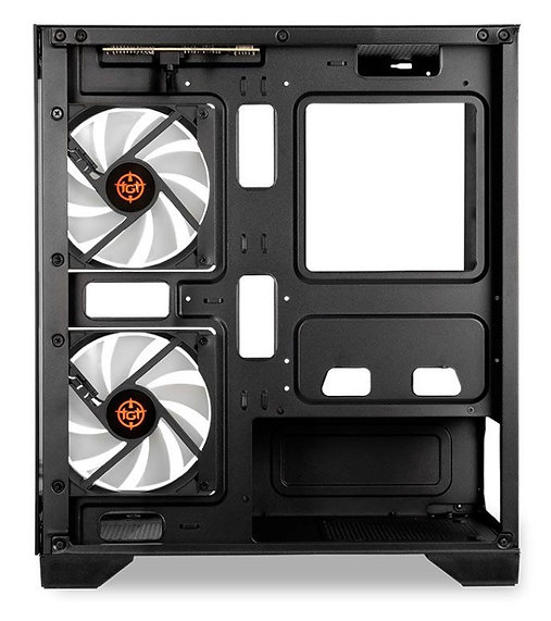Gabinete Gamer Tgt Gladiator, Rainbow, Mid-Tower, Lateral De Vidro, Com 2 Fans, Preto, Tgt-Gld-Bk - Imagem 4