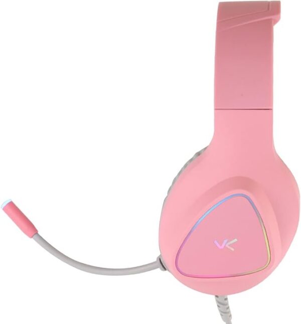 Fone De Ouvido Headset Gamer Chroma Usb 7.1 Rgb Rosa - Gh804