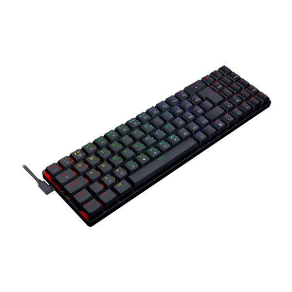 Teclado Gamer Mecânico Redragon Ashe, Rgb, Switch Blue, Abnt2, Black, K626-Kb-B (Pt-Blue)